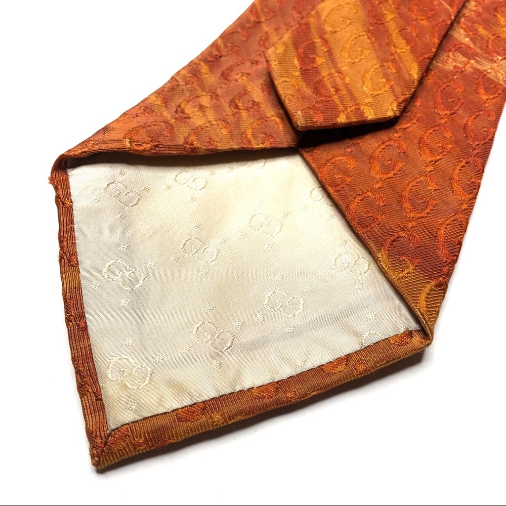 SOLD Gucci Jacquard G All Over Silk Tie RARE - Picture 3 of 6